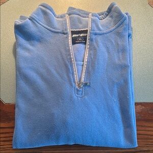 Men's Blue Quarter-Zip Sweater